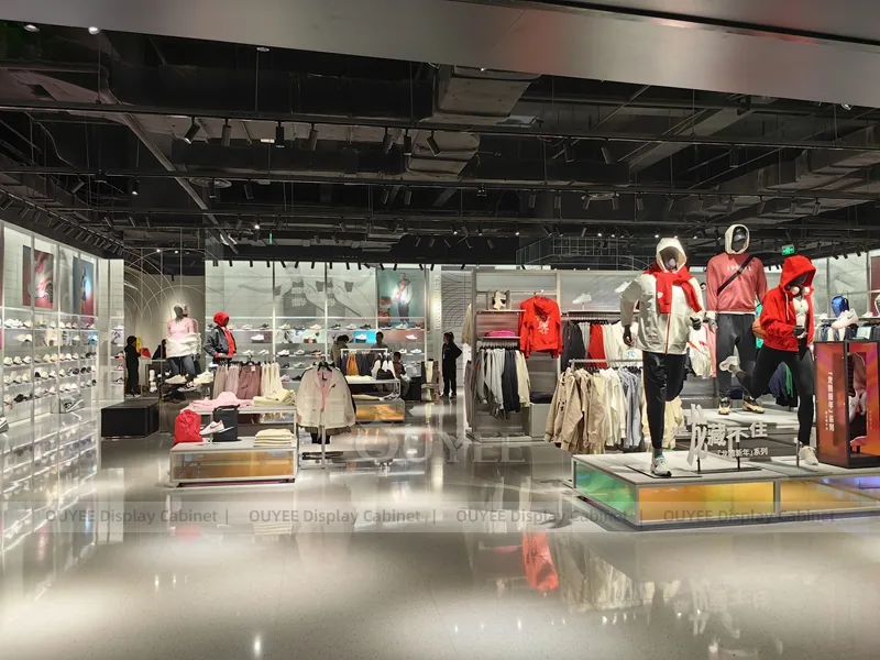 Urban Menswear Red Wall Menswear Clothing Store Display - Image 5