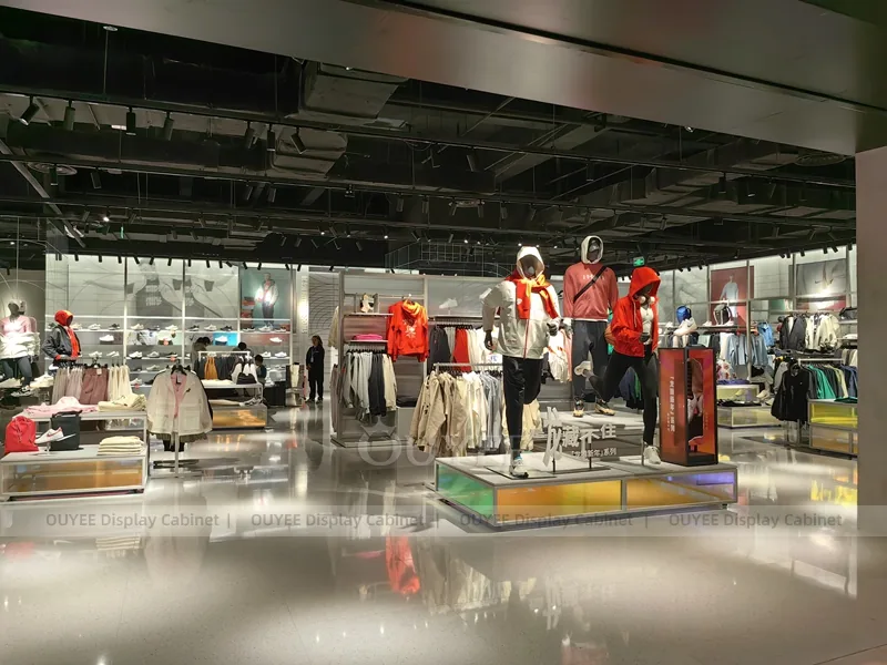Urban Menswear Red Wall Menswear Clothing Store Display - Image 6