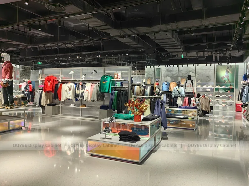 Urban Menswear Red Wall Menswear Clothing Store Display - Image 7