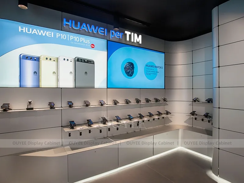 White And Blue Complete Phone Store Fixture - Image 3