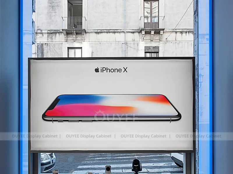 White And Blue Complete Phone Store Fixture - Image 5