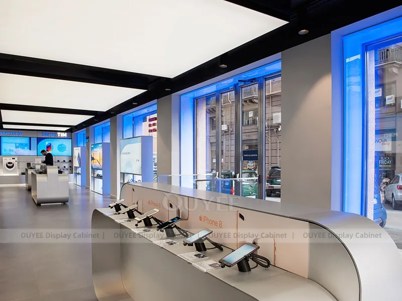 White And Blue Complete Phone Store Fixture - Image 6