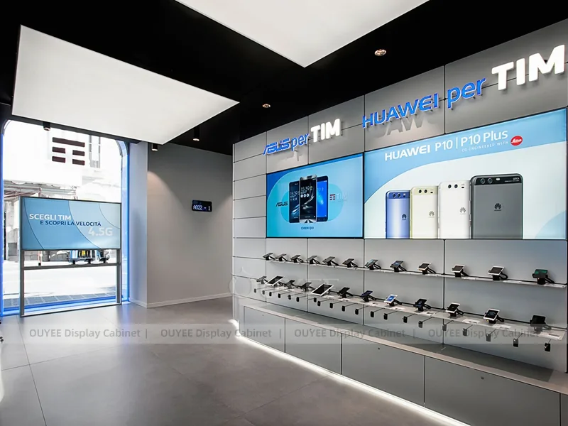 White And Blue Complete Phone Store Fixture - Image 7