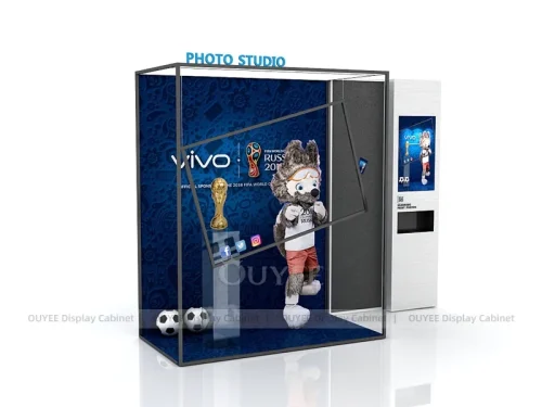 White And Blue Complete Phone Store Fixture