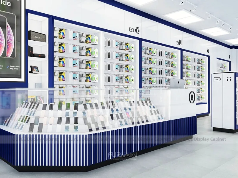 White And Blue LED Phone Display Fixture - Image 3