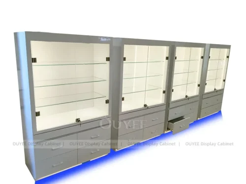 White And Blue LED Phone Display Fixture