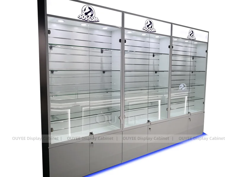 White And Blue LED Phone Display Fixture - Image 2