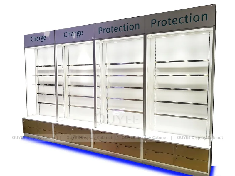 White And Blue LED Phone Display Fixture - Image 5