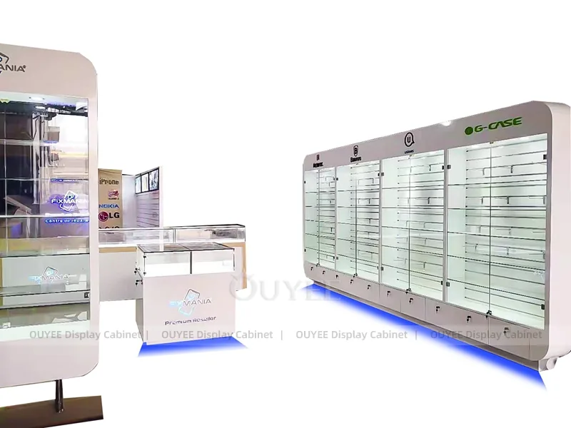 White And Blue LED Phone Display Fixture - Image 6