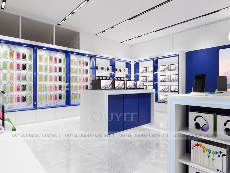 White And Blue LED Phone Display Fixture - Image 4