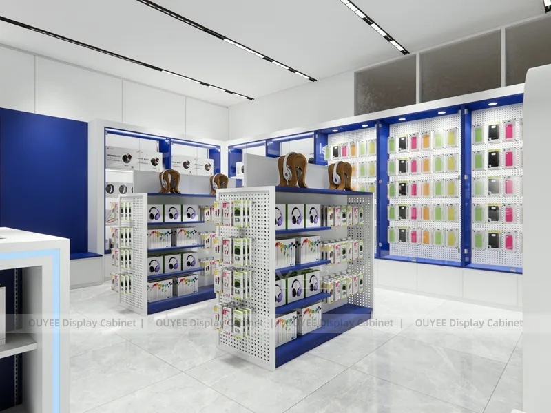 White And Blue LED Phone Display Fixture - Image 6