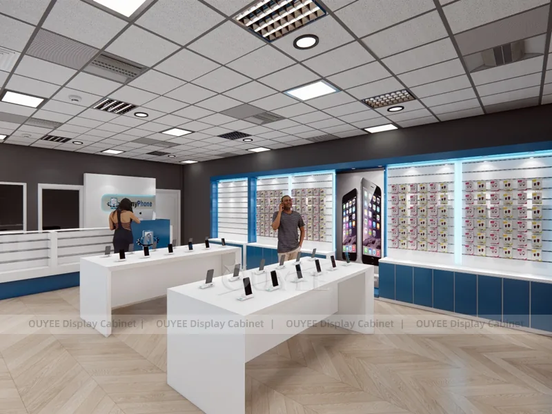 White And Blue LED Phone Display Fixture - Image 3