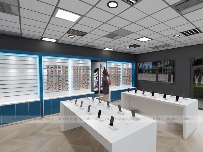 White And Blue LED Phone Display Fixture - Image 7