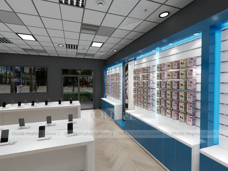 White And Blue LED Phone Display Fixture - Image 9