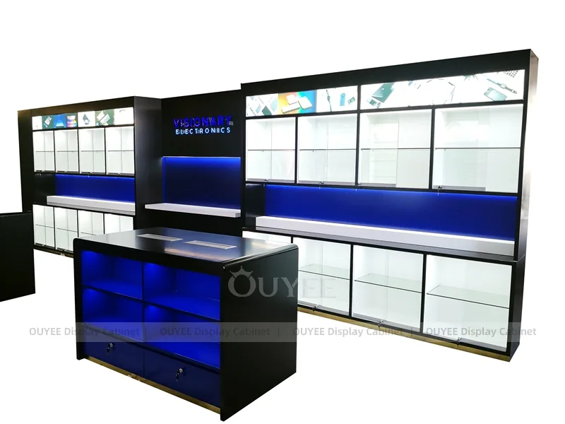 White And Blue LED Phone Display Fixture - Image 6
