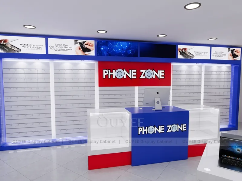 White And Blue Phone Display Fixture - Image 6