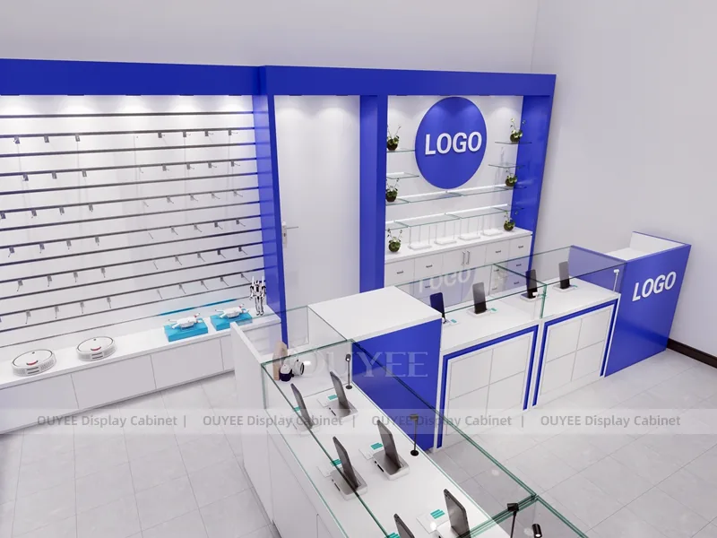 White And Blue Phone Display Fixture - Image 4