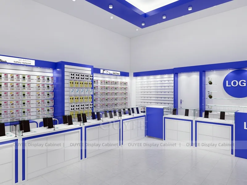 White And Blue Phone Display Fixture - Image 8