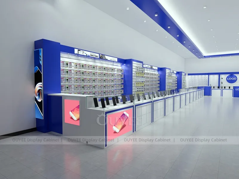 White And Blue Phone Display Fixture - Image 9