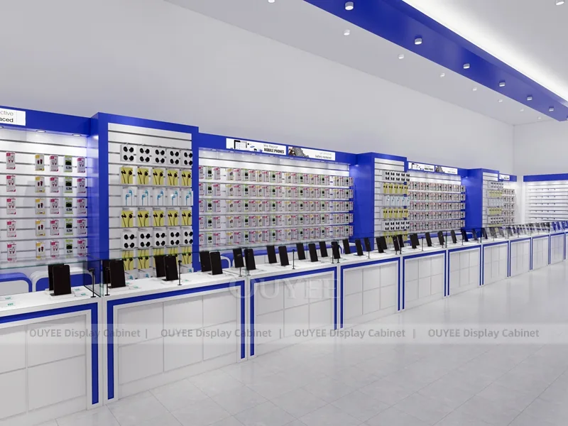 White And Blue Phone Display Fixture - Image 10