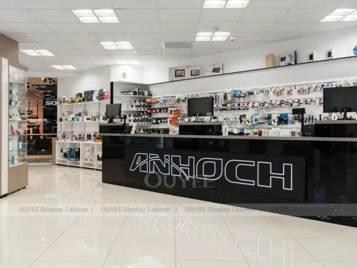 White And Orange Complete Store Fixture