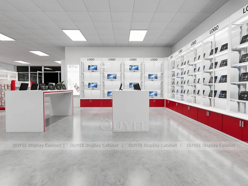 White And Red Phone Display Fixture - Image 6