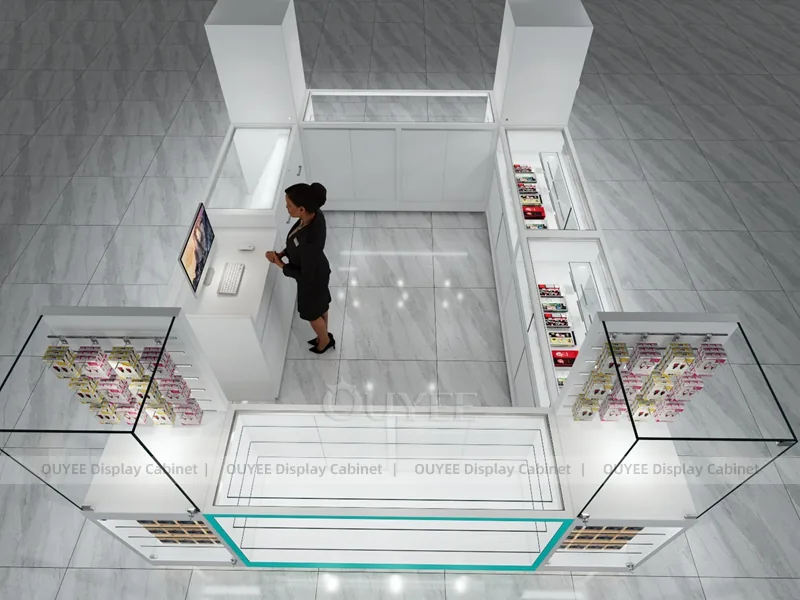 White And Red Phone Display Fixture - Image 3
