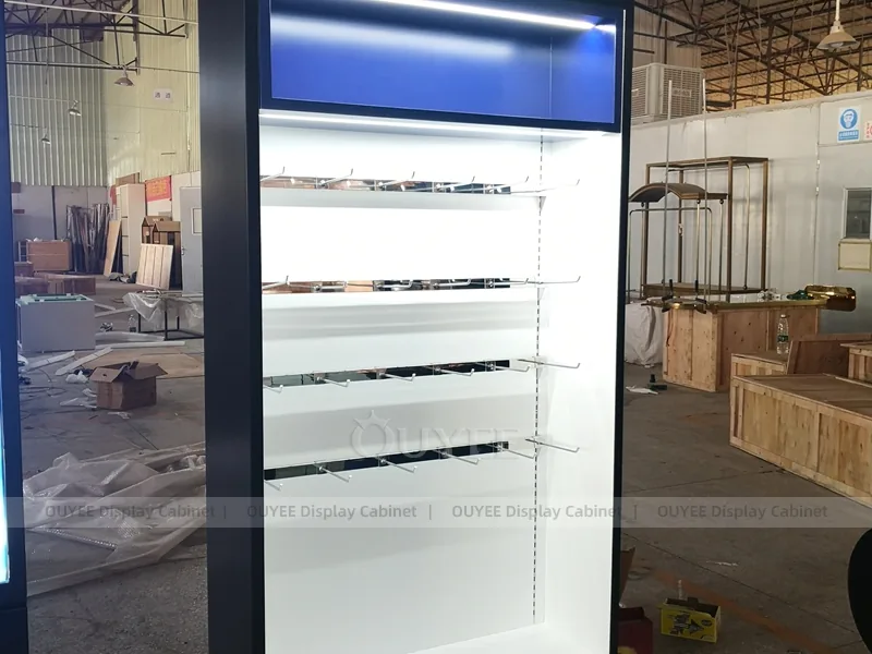 White And Wood Tone Complete Store Fixture - Image 6