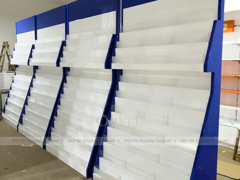 White And Wood Tone Complete Store Fixture - Image 4
