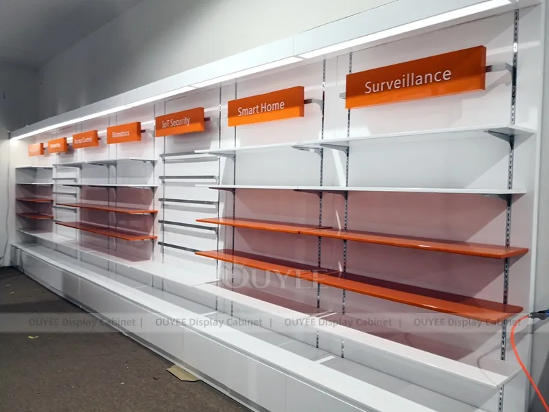 White And Wood Tone Complete Store Fixture - Image 5