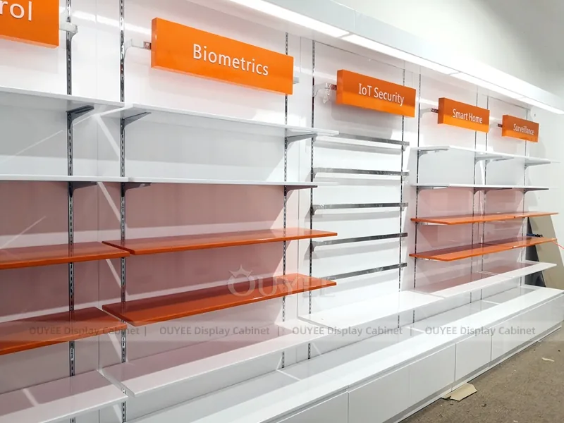 White And Wood Tone Complete Store Fixture - Image 8