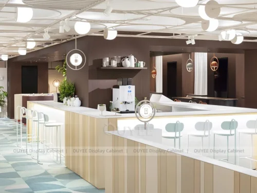 White And Wood Tone Complete Store Fixture