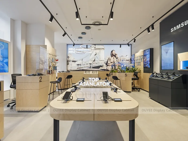 White And Wood Tone Complete Store Fixture - Image 5