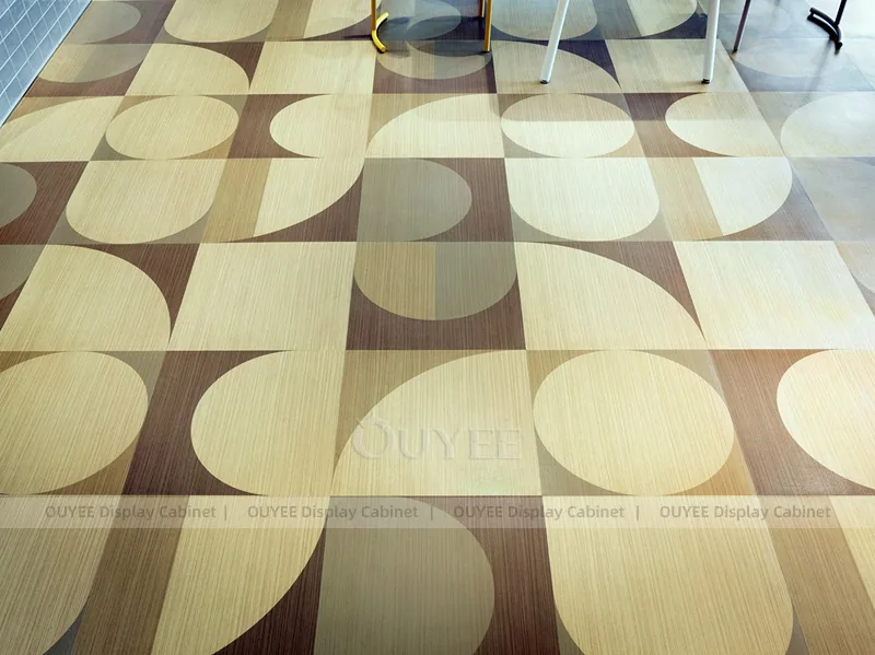White And Wood Tone Phone Store Display Fixture - Image 4