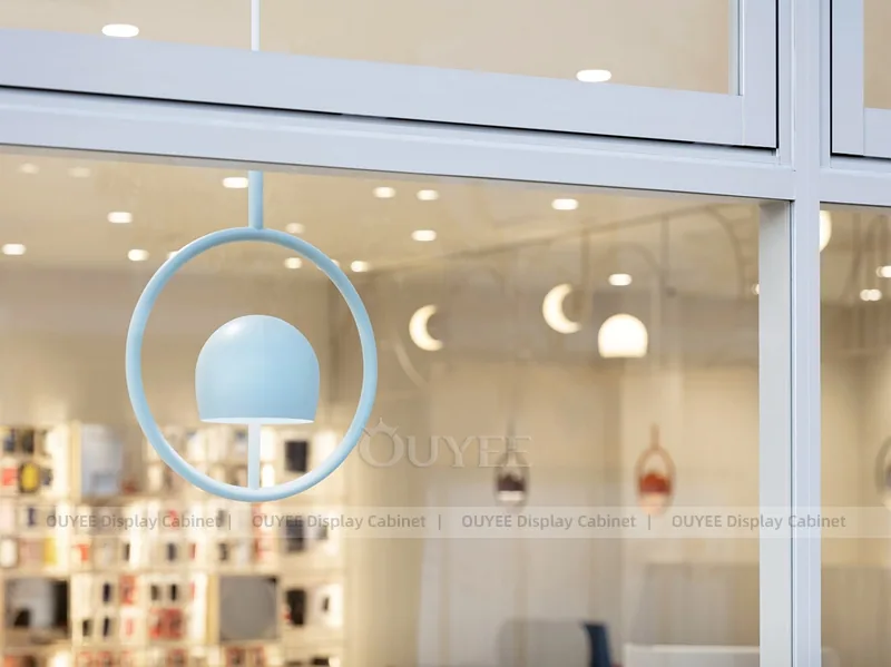 White And Wood Tone Phone Store Display Fixture - Image 5