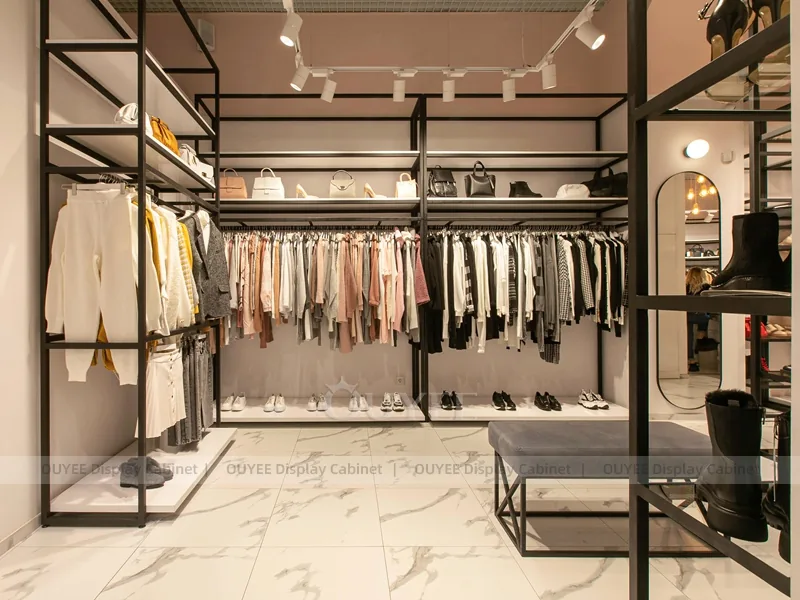 White Apparel Black Island Clothing Store Display - Image 2