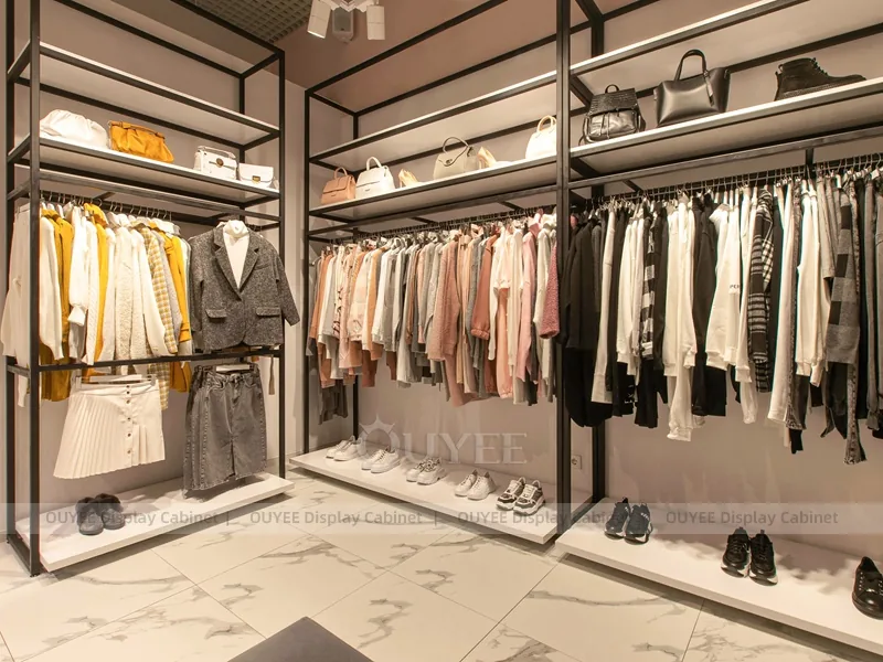 White Apparel Black Island Clothing Store Display - Image 4