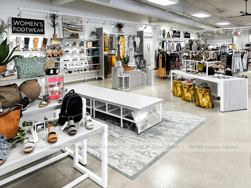 White Apparel Showroom Retail Clothing Display - Image 8