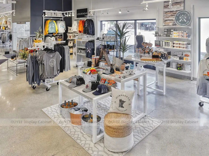 White Apparel Showroom Retail Clothing Display - Image 9