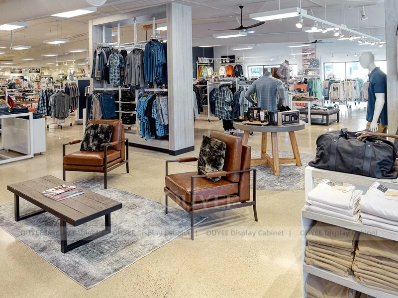 White Apparel Showroom Retail Clothing Display - Image 10