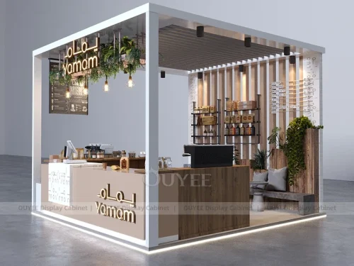 White Black Drink Kiosk