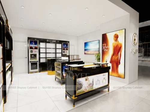 White Black Service Desk Display