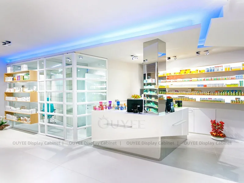 White Blue Pharmacy Counter - Image 3