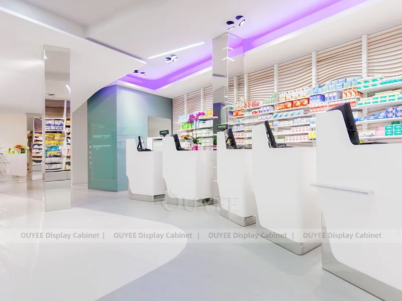 White Blue Pharmacy Counter - Image 5