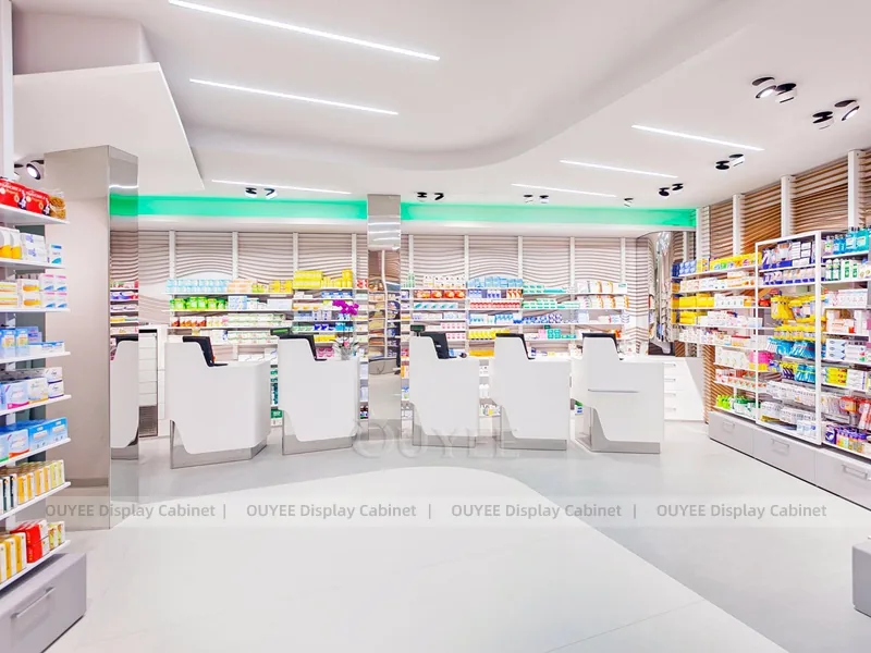 White Blue Pharmacy Counter - Image 6
