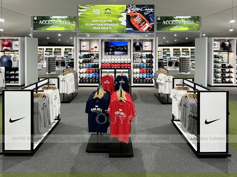 White Golf Store Rack Display 07