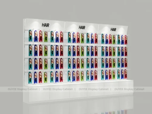 White Hair Color Sample Wall Wig Wall Display