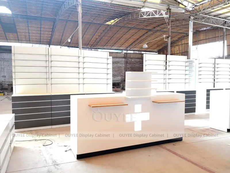 White Pharmacy Counter Cross