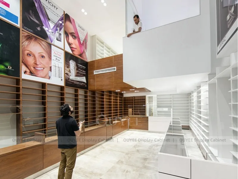 White Pharmacy Counter Wood - Image 3