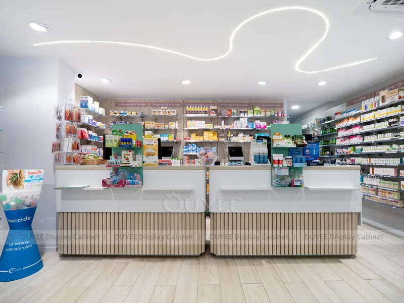 White Pharmacy Curved Display